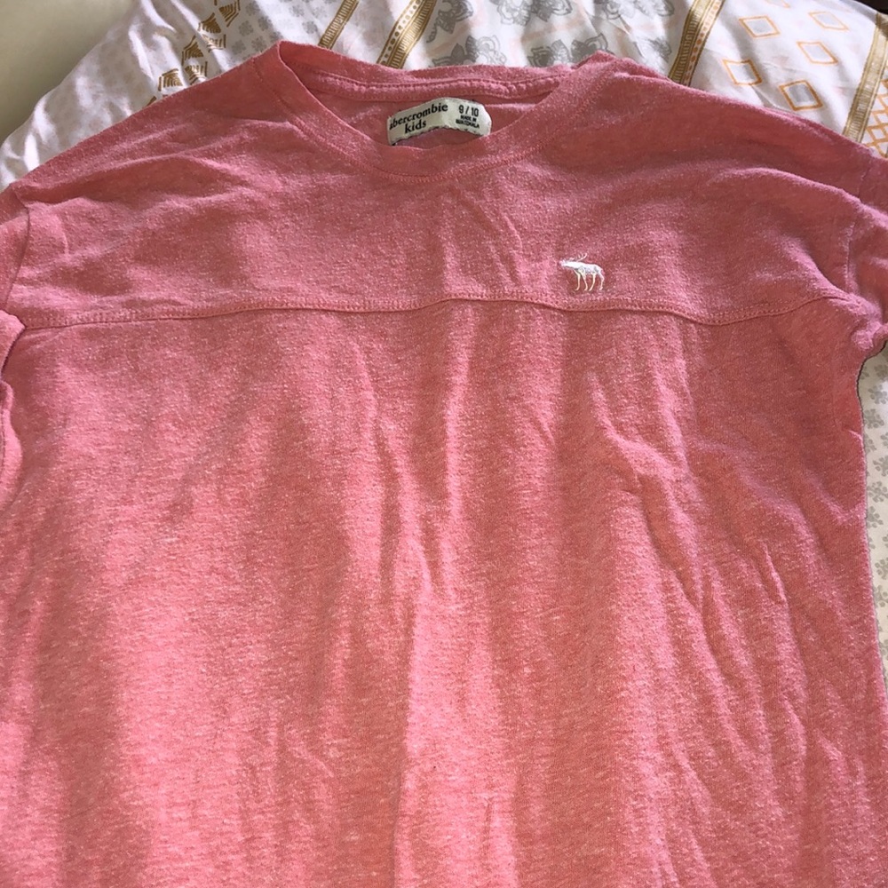 Pink and white Abercrombie shirt